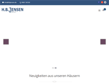 Tablet Screenshot of hbjensen.de